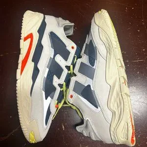 Adidas Mens White Navy Niteball Originals S24146 Leather Sneaker Shoes Size 11.5 adidas Niteball  main image 4